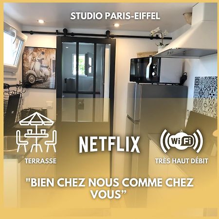 Paris-Eiffel, Bienvenue -Terrasse -Netflix Appartement Pantin Buitenkant foto