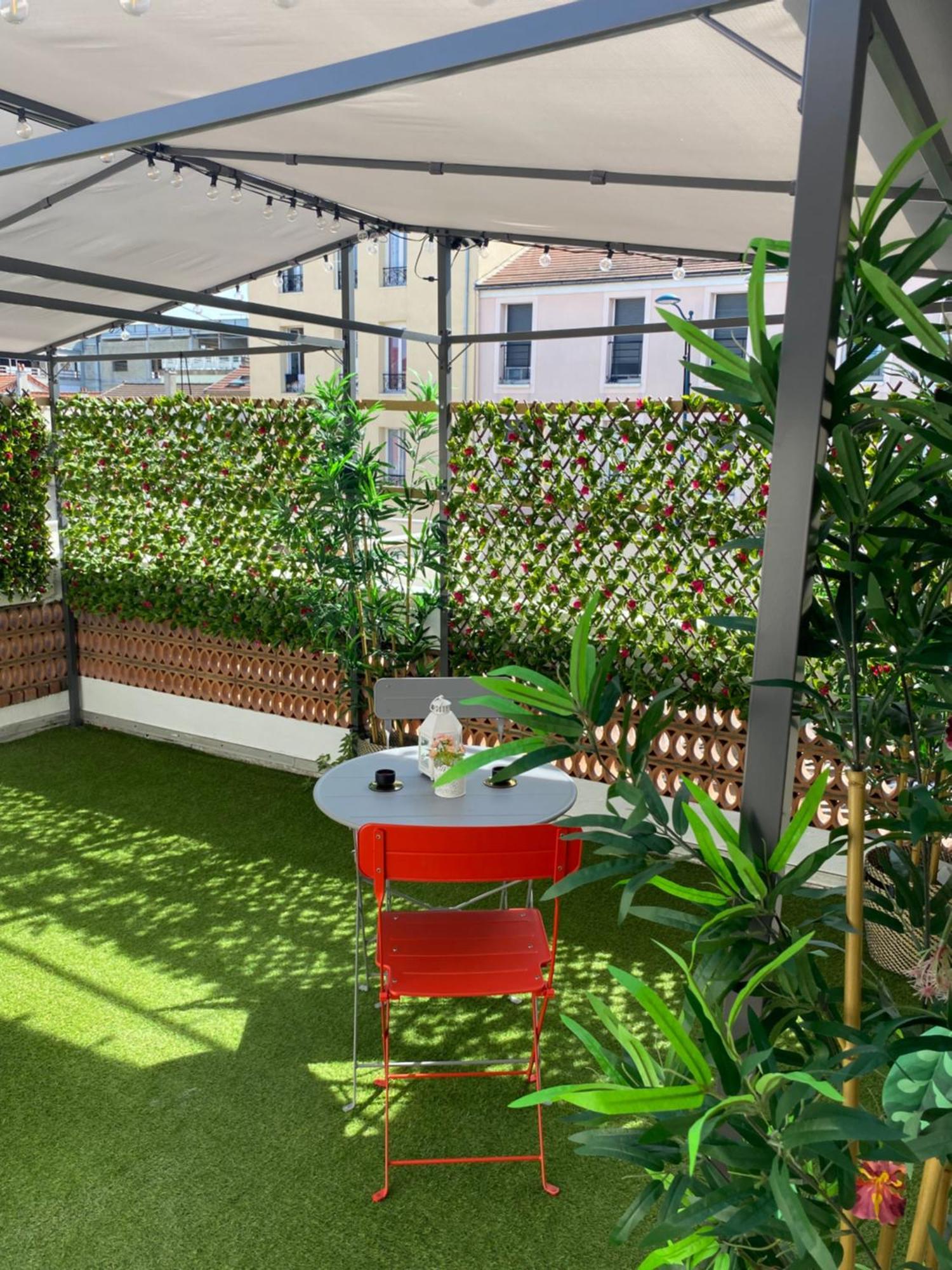 Paris-Eiffel, Bienvenue -Terrasse -Netflix Appartement Pantin Buitenkant foto